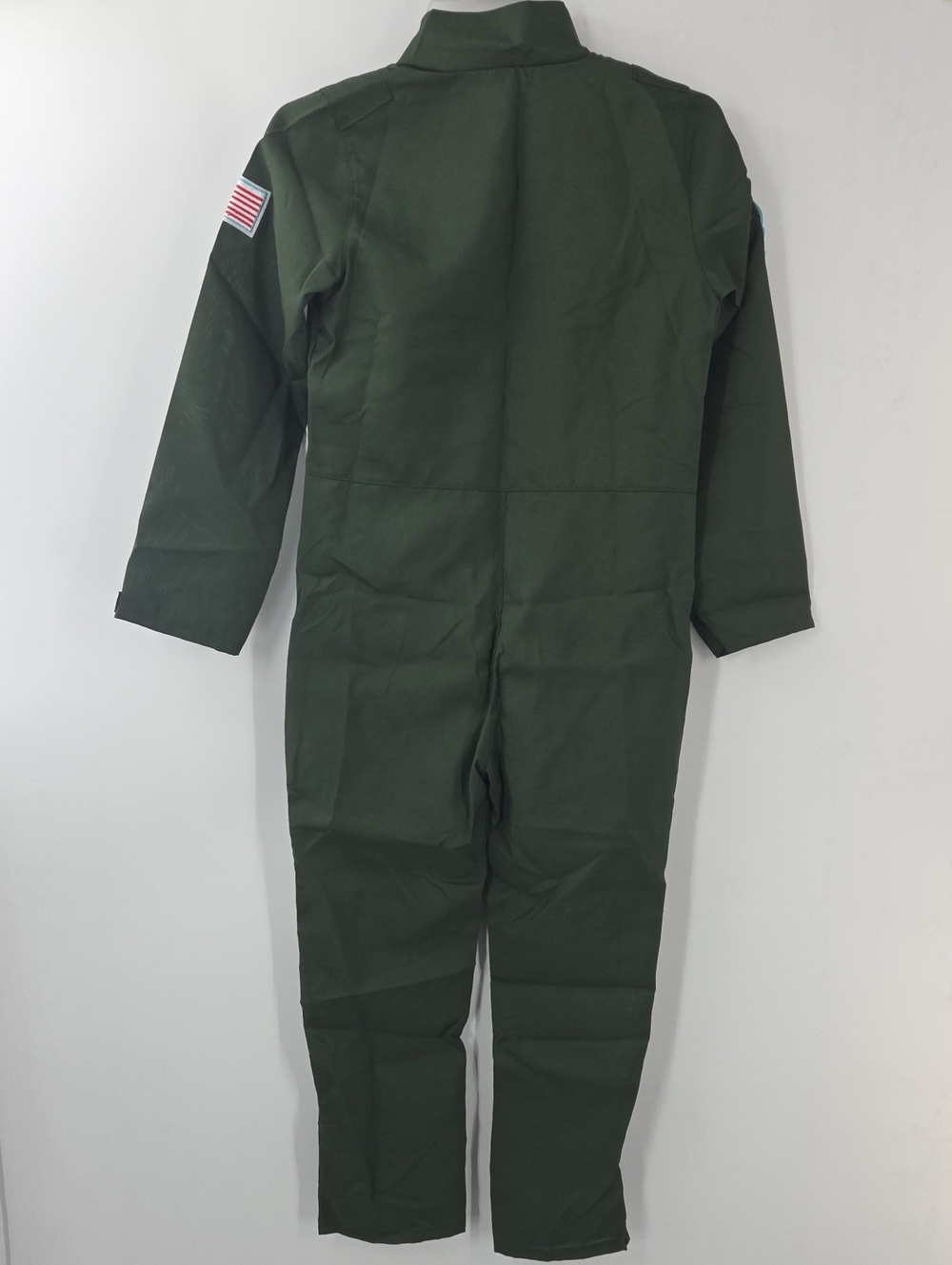 Kids Green Aviator Pilot Costume Jumpsuit with Sunglasses, Dog Tag & Belt - Picture 13 of 16
